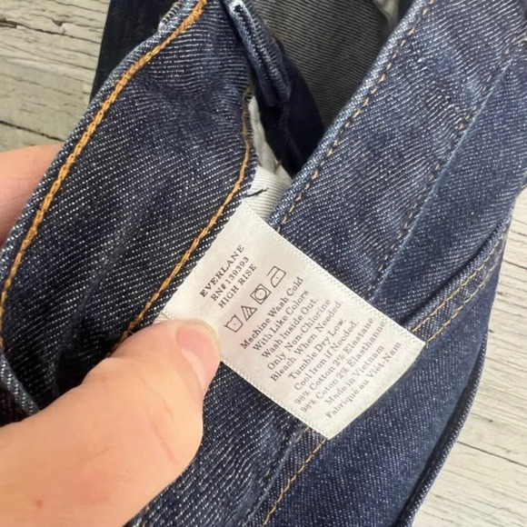 Everlane Jeans High  Rise Skinny Size 27 Stretch Comfort Medium Wash - Picture 9 of 9